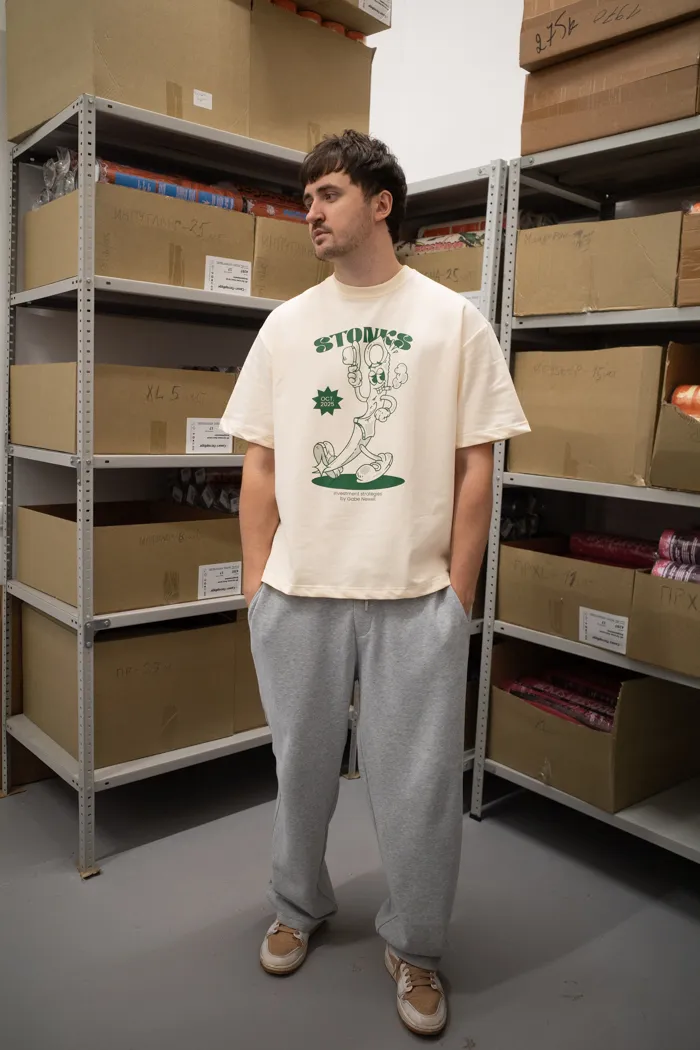 Футболка сливочного цвета Gabe Invest 