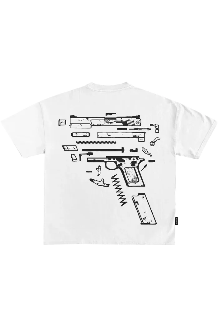 Белая футболка No Luck Just Skill 