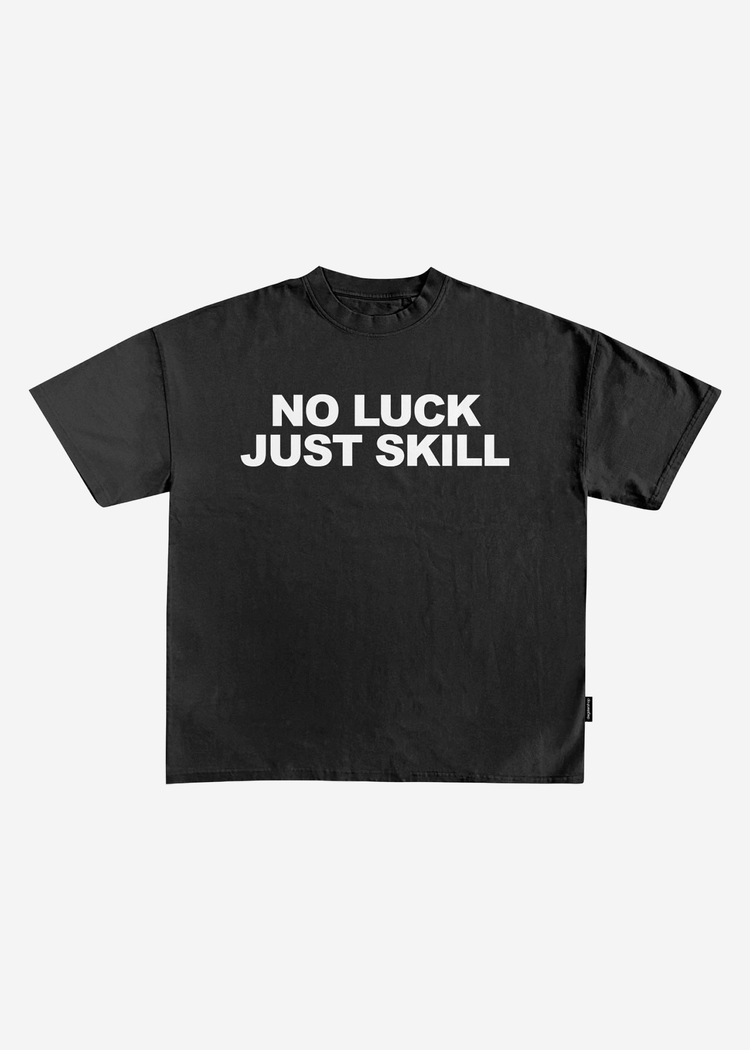 Футболка NO LUCK черная